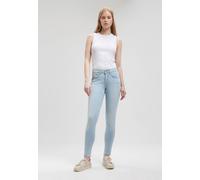 Röhrenjeans MAVI "ADRIANA", Damen, Gr. 32, Länge 28, blau (it brushed str), 86% Baumwolle, 12% Polyester, 2% Elasthan, skinny fit knöchellang, Jeans, skinny Fit (46901749-32) it brushed str