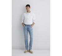 Röhrenjeans MAVI "JAKE", Herren, Gr. 36, Länge 34, blau (dusty bleach classic denim), 99% Baumwolle, 1% Elasthan, normal normal, Jeans, Slim Skinny Jeans (79058134-36) dusty bleach classic denim