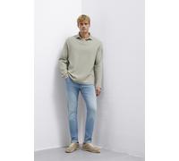 Röhrenjeans MAVI "JAMES", Herren, Gr. 36, Länge 32, bleach ultra move, 95% Baumwolle, 4% Polyester, 1% Elastan, normal normal, Jeans, Slim Skinny Jeans (23328536-36) bleach ultra move