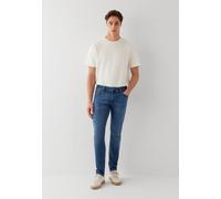 Röhrenjeans MAVI "JAMES", Herren, Gr. 36, Länge 34, blau (schwarz used comfort), 87% Baumwolle, 11% Polyester, 2% Elastan, normal normal, Jeans, Slim Skinny Jeans (52642723-36) schwarz used comfort