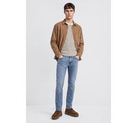 Röhrenjeans MAVI "JAMES", Herren, Gr. 36, Länge 34, mid blau comfort, 99% Baumwolle, 1% Elastan, normal normal, Jeans, Slim Skinny Jeans (63123449-36) mid blau comfort