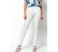 Röhrenjeans TONI "TO BE LOVED", Damen, Gr. 21, K-Gr, silber, Denim/Jeans, Obermaterial: 75% Baumwolle, 12% Modal, 9% Polyester, 4% Elasthan, Jeans Röhrenjeans (84453015-21)