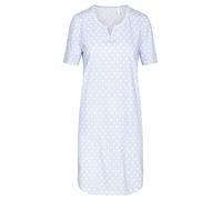 Rösch Damen Nachthemd Baumwolle Kurzarm Punkte-Streifen Dessin 1884145 c16361, 40