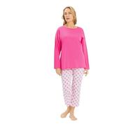 Rösch Pyjama mit Smiley-Druck 100% Baumwolle 1253514