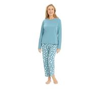 Rösch Pyjama mit Tupfendruck Mintgrün 100% Baumwolle 1253620