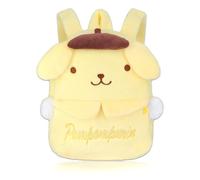 Roffatide Anime Cartoon Pompom Purin Nette Plüsch Puppe Rucksack Kawaii Lolita JK Frauen Tasche Geburtstagsgeschenke Schwarz Gelb