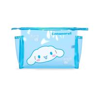 Roffatide Anime Cinnamoroll Klare Make-up Tasche für Frauen Mädchen Leichtgewicht Reise Kosmetik Lagerung Holographische PVC wasserdichte Toilettenartikel Beutel Verpackungstasche