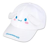 Roffatide Anime Cinnamoroll Nette Big Kids Baseball Cap für Mädchen Jungen Einstellbare Cartoon Plüsch Baseball Hut für Frauen Männer Gedruckte Baumwolle Papa Hut Weiß