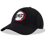 Roffatide Anime Demon Slayer Kamado Tanjirou Verstellbare Baseballmütze Bestickte Baumwolle Papa Hut