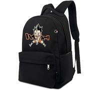 Roffatide Anime Haikyuu!!! Yu Nishinoya Rucksack für Frauen Mann gedruckt Laptop Rucksack leichtes Nylon Karasuno Daypack Travel Backpack Schwarz
