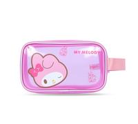 Roffatide Anime Kuromi Klare Make-up Tasche für Frauen Mädchen Reisen Leichte Kosmetik Lagerung Holographische PVC wasserdichte Toilettenartikel Beutel Verpackungstasche