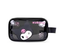Roffatide Anime Kuromi klare Toilettenartikeltasche PVC tragbare Kosmetiktasche für Frauen Mädchen wasserdichte Holographische Make-up-Tasche für Reisegeschäft Badezimmer