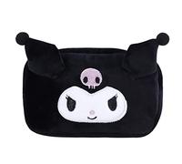 Roffatide Anime Kuromi Kosmetiktasche Tragbare kleine Kosmetiktasche Niedliche Stifttasche Federmäppchen für Frauen Mädchen Schwarz