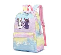 Roffatide Anime Sailor Moon Print Freizeitrucksack Luna Cat Laptop-Rucksack