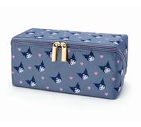 Roffatide Cartoon Niedlich Kuromi Kosmetiktasche Nylon Reisekosmetiktasche Organizer Makeup Pinsel Aufbewahrungstasche Flat Lay Kosmetiktaschen für Frauen lila