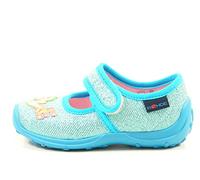 Rohde 2133 Boogy Schuhe Kinder Hausschuhe Ballerinas Mädchen, Größe:23 EU, Farbe:Türkis