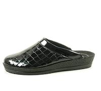 Rohde 2299 Neustadt-D Schuhe Damen Hausschuhe Pantoffeln Clogs, Größe:37 EU, Farbe:Schwarz