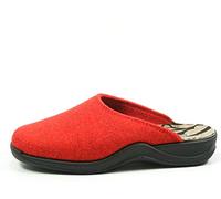 Rohde 2309 Vaasa-D Schuhe Damen Hausschuhe Pantoffeln Filz Weite G, Größe:37 EU, Farbe:Rot