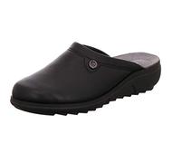 Rohde 2366 Bologna Damen Pantoffeln Hausschuhe Softnappa Weite F 1/2, Größe:41 EU, Farbe:Schwarz