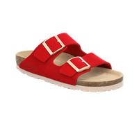 Pantolette ROHDE "ALBA", Damen, Gr. 43, rot, Veloursleder, unifarben, Schuhe Pantolette, Sommerschuh, Hausschuh, Zweischnaller, Strandschuh mit Softfußbett (63218169-43) rot