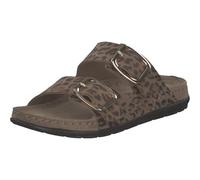 Pantolette ROHDE "Rohde Pantoletten Veloursleder", Damen, Gr. 36, braun (leopard), Veloursleder, casual, Schuhe (96702519-36) leopard