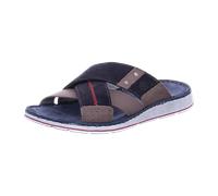 Rohde Herren Leder Pantoletten Clogs Brunello 5982, Größe:46 EU, Farbe:Blau