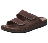 Rohde Schuhe Herren Pantoletten Alassio 6241 Leder Clogs Klettverschluss Braun Gr. 47