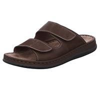 Rohde Schuhe Herren Pantoletten Alassio 6241 Leder Clogs Klettverschluss Braun Gr. 47