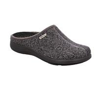 Rohde 6550 Bari Schuhe Damen Hausschuhe Pantoffeln Softfilz Weite G, Größe:42 EU, Farbe:Grau