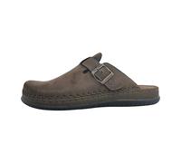 Rohde Herren Pantoffel Clog Nubuk Leder Schnalle Alassio 6794, Größe:41 EU, Farbe:Braun
