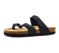 Rohde Damen Pantolette Alba 5594 Zehentrenner Schwarz Größe 38