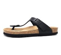 Rohde Alba 5628 Damen Zehentrenner Pantoletten Clogs Weite G , Größe:41 EU, Farbe:Schwarz