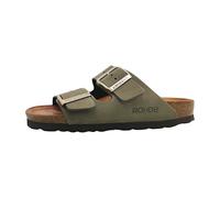 Rohde Damen, Frauen, Klassische Sandalen, Slipper,Pantoletten,Sommerschuhe,Hausschuhe,Kork-fußbett,Olive,36 EU / 3.5 UK