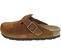 Pantoffel ROHDE "ALBA", Damen, Gr. 37, braun, Veloursleder, Schuhe, Schlappen, Hausschuh mit leichter Laufsohle in Weite G (54437805-37) braun