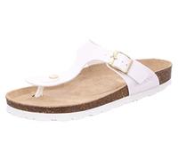 Rohde ALBA Damen, Frauen, Flip Flops, Zehenstegsandalen,Flip Flops,bequem,leicht,Sommer,Strand,Strand,zehenstegsandalen,Weiss/Lack,38 EU