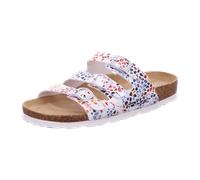 Rohde Damen Klassische Sandalen 5620-08 Kork-Fußbett Weiß/Bunt Größe 37