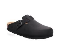 Rohde Damen Pantolette Clog Leder Schnalle robust kombifreundlich Alba 6073, Größe:39 EU, Farbe:Schwarz