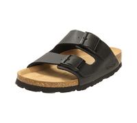 Rohde Damen, Frauen, Klassische Sandalen, Sandalen,Pantoletten,Sommerschuhe,Hausschuhe,Kork-fußbett,SCHWARZ,39 EU / 6 UK