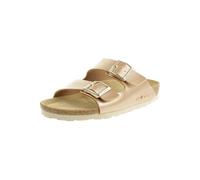 Rohde Alba Pantolette Damen Hausschuhe Sandale 5623 29 Zweiriemer Gold, Schuhgröße:43 EU