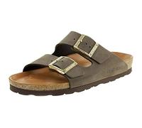 Rohde Alba Pantolette Damen Hausschuhe Sandale Leder 565014 Mocca, Schuhgröße:39 EU