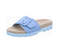 Pantolette ROHDE "Rohde Pantoletten Veloursleder", Damen, Gr. 39, blau (hellblau), Veloursleder, Schuhe Pantolette (98430429-39) hellblau