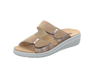 Rohde Bequeme Pantoletten für Damen, beige, Größe 41 EU