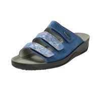 Rohde Bequeme Pantoletten für Damen, blau, Größe 38 EU