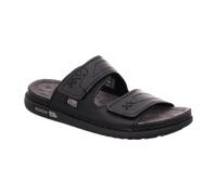 Rohde Herren Pantolette Leder Klettverschluss Clog Cento 6003, Größe:45 EU, Farbe:Schwarz
