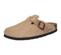 Rohde Pantoletten ALBA Damen Veloursleder Natur Gr. 38