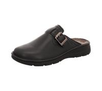 Pantoffel ROHDE "OTRANTO", Herren, Gr. 45, schwarz, Leder, Schuhe, Hauschuh, Pantoffel, Homeslipper, Clog mit Schnallenverschluss (49675424-45) schwarz