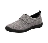 Hausschuh ROHDE "OLBIA", Damen, Gr. 36, grau (hellgrau), Filz, meliert, klassisch, Schuhe, Homeslipper, Wohlfühlschuh mit Klettverschluss (54225232-36) hellgrau