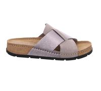 Rohde Damen Pantolette Soave 5410 Leder Kork Kreuzbandage Grau Größe 42