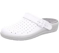 Rohde Damen Clog aus perforiertem Leder für Beruf und Freizeit Catania 6168, Größe:38 EU, Farbe:Weiß