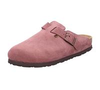 Rohde Damen Clog Leder Pantolette robust klassisch Schnalle Alba 6071, Größe:42 EU, Farbe:Rosa